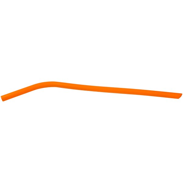 10" Orange Small Silicone Straw - Orange
