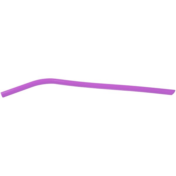 10" Purple Small Silicone Straw - Purple