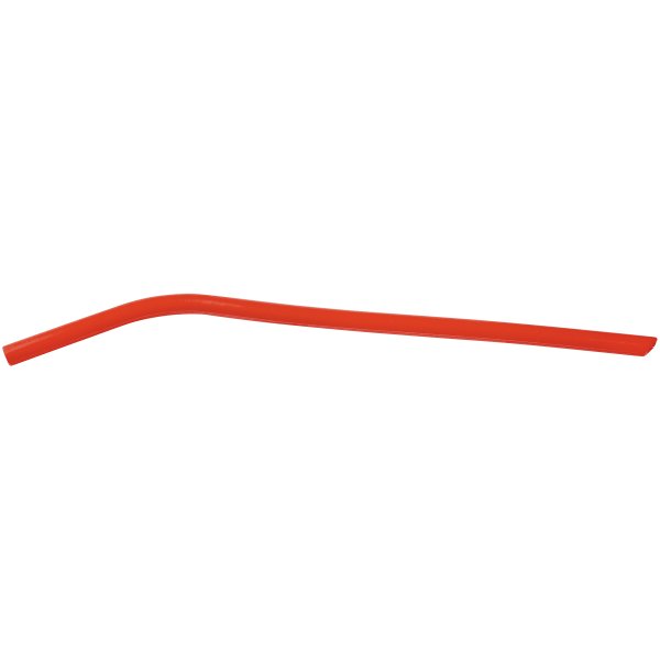 10" Red Small Silicone Straw - Red