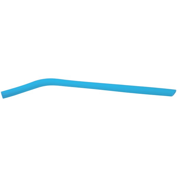 10" Blue Large Silicone Straw - Blue