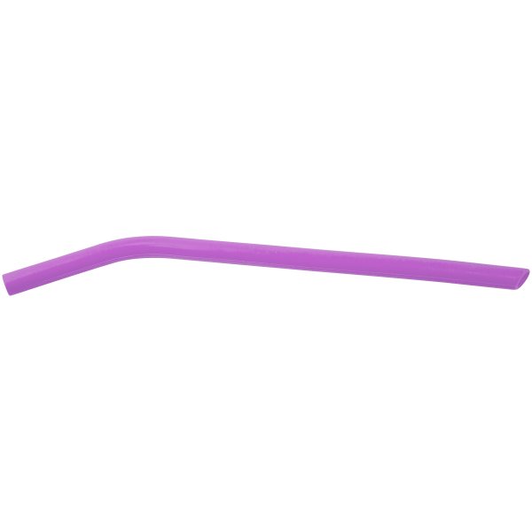 10" Purple Large Silicone Straw - Purple