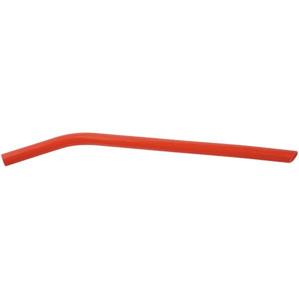10" Red Large Silicone Straw - Red