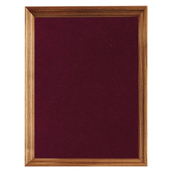 12" x 15" American Walnut Shadow Box with Maroon Velour Backing (Assembled) - Walnut/Maroon
