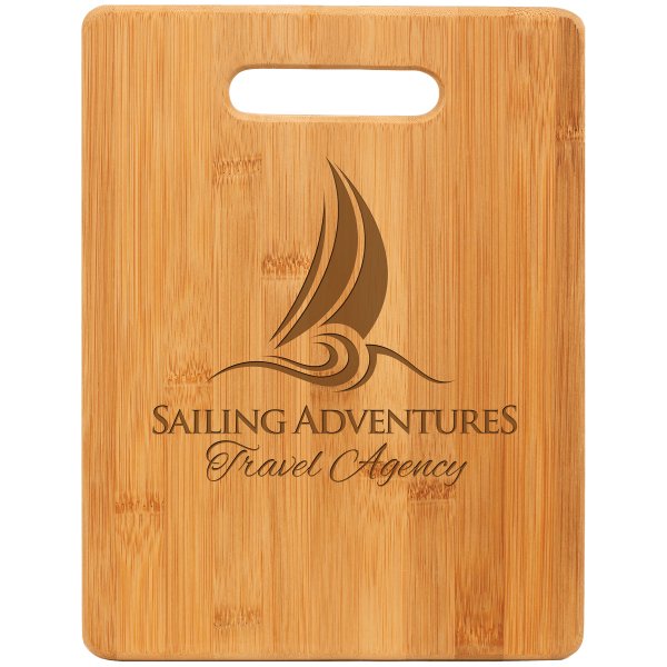 11 1/2" x 8 3/4" Bamboo Rectangle Cutting Board - Bamboo