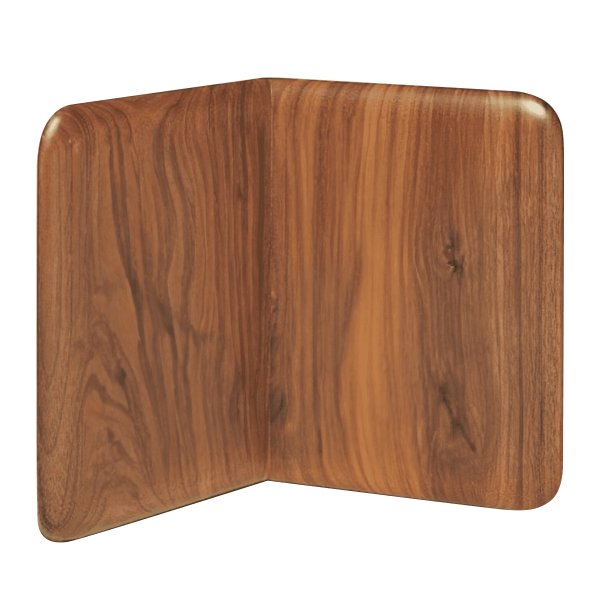 12 1/2" x 9 1/2" x 4 1/2" Walnut Book (No Clock) - Walnut