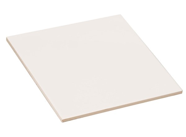 8" x 8" White Custom Printed Ceramic Tile - White