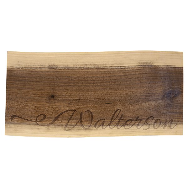 18"x 8" Black Walnut Cutting and Charcuterie Board - variegated