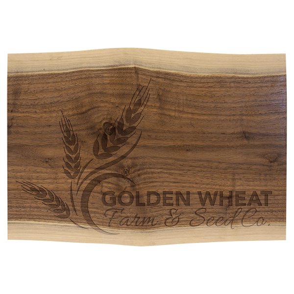 13 3/4"x 9 3/4" Black Walnut Cutting and Charcuterie Board - variegated