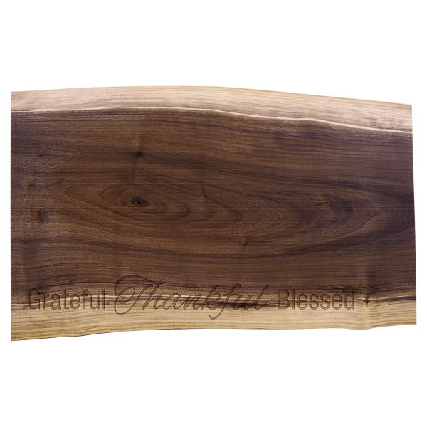 20" x 12" Black Walnut Cutting and Charcuterie Board - variegated