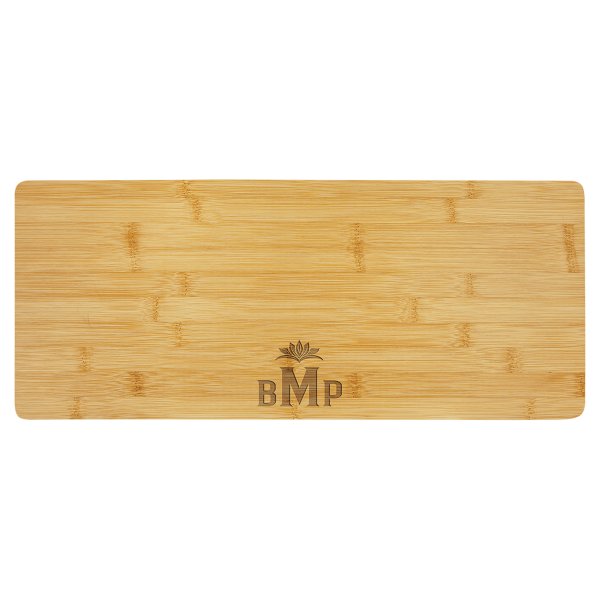 19 3/4" x 8" Bamboo Charcuterie Board/Cutting Board - Multi Brown