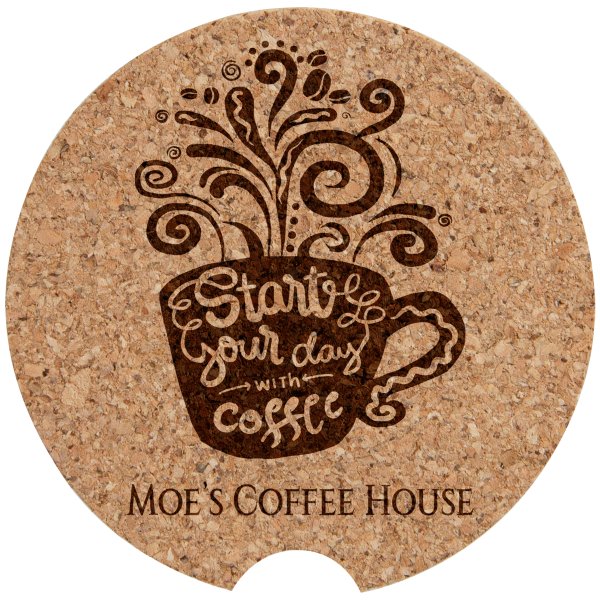 2 1/2" Cork Car Coaster - Cork