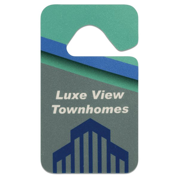2 3/4" x 4 3/4" Custom Printed 2 Sided Mirror Tag - White