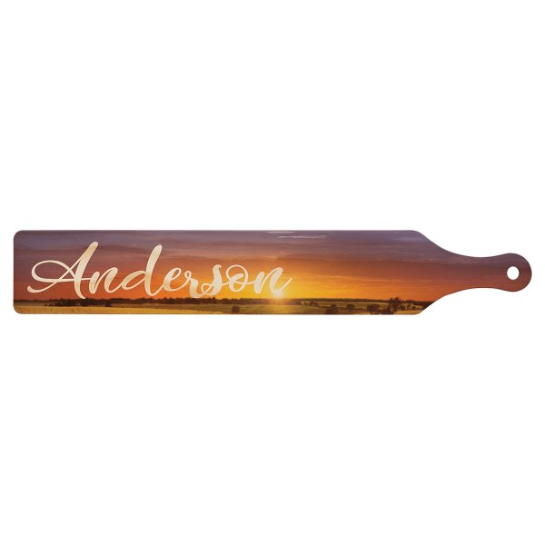 23 1/2" x 3 3/4" Custom Printed or Custom Engraved Paddle - light wood