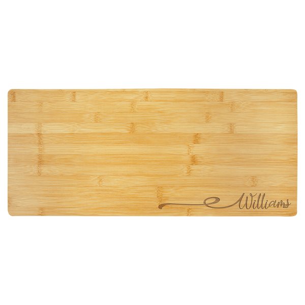 23 3/4" x 10" Bamboo Charcuterie Board/Cutting Boardd - Multi Brown