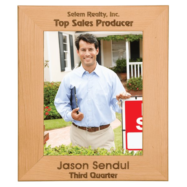 5" x 7" Genuine Red Alder Picture Frame - Brown