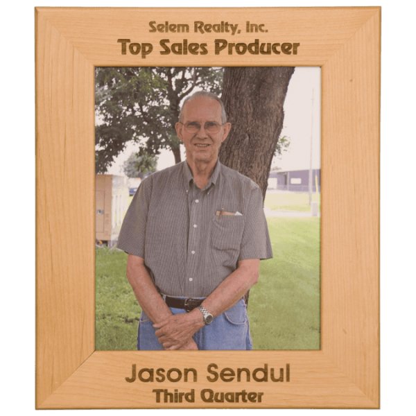 8" x 10" Genuine Red Alder Picture Frame - Brown
