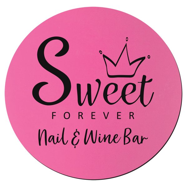 3 3/4" Round Pink/Black Silicone Coaster - Pink