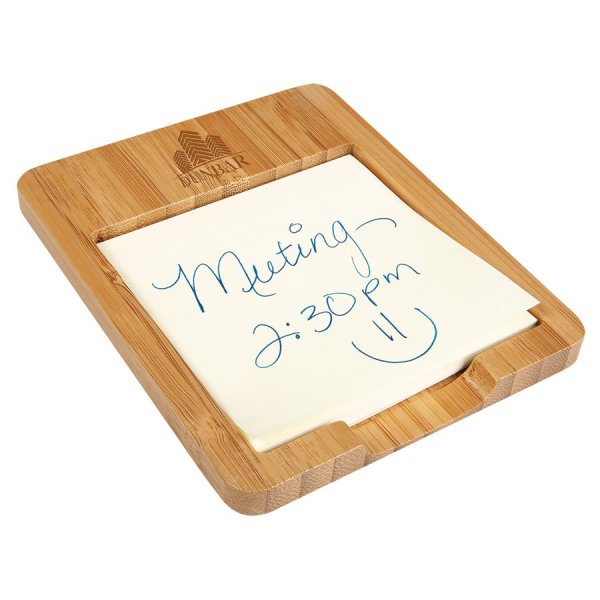 3 5/8" x 4 1/2" Bamboo Sticky Note Holder - Bamboo
