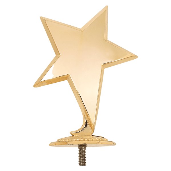4 1/2" Gold Star With Base Casting with Stud - Gold