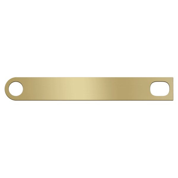 4 3/4" x 5/8" Brushed Brass Gavel Band - Brushed Brass