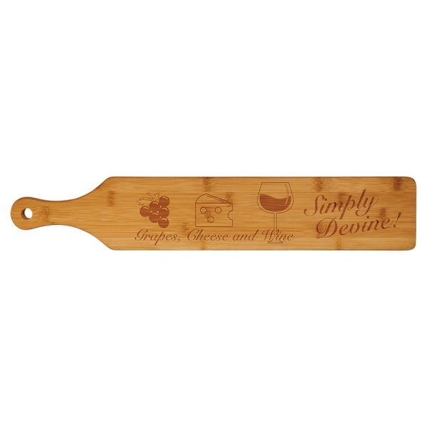 4" x 22" Bamboo Paddle - Multi Brown