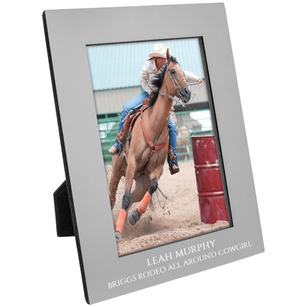 4" x 6" Gray Aluminum Photo Frame - Gray