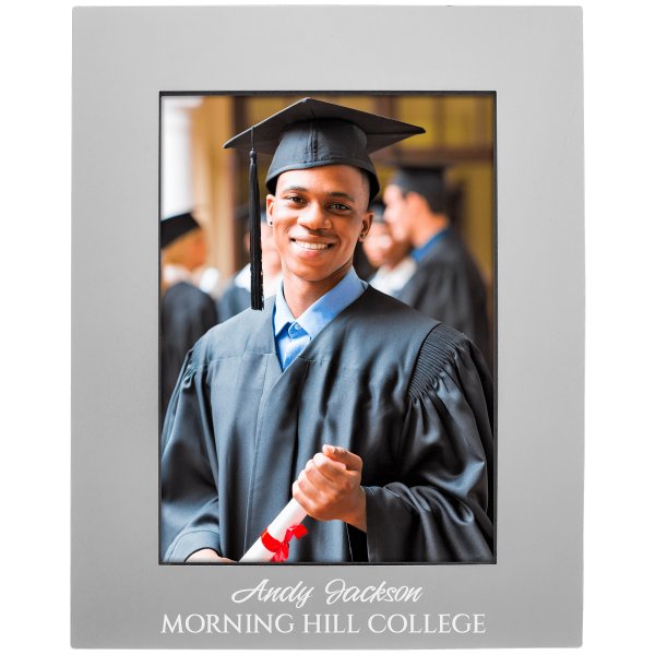5" x 7" Gray Aluminum Photo Frame - Gray