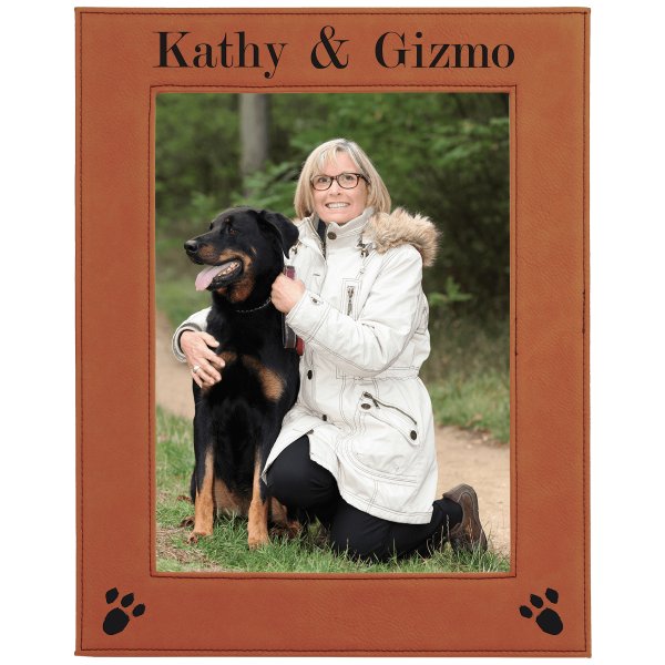 8" x 10" Rawhide Engraved Faux Leather Photo Frame - Rawhide
