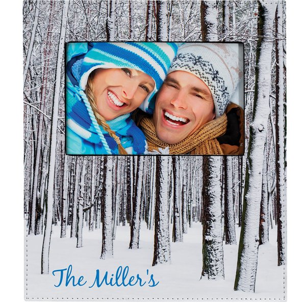 4" x 6" Subli-Tru Photo Frame with Large Personalization Area - White