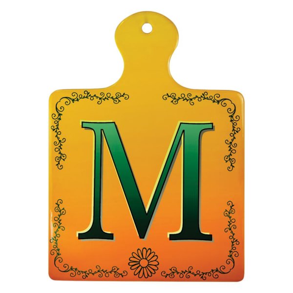 6 1/2" x 9 1/4" Custom Printed Square Paddle Ceramic Trivet / Wall Decor - White