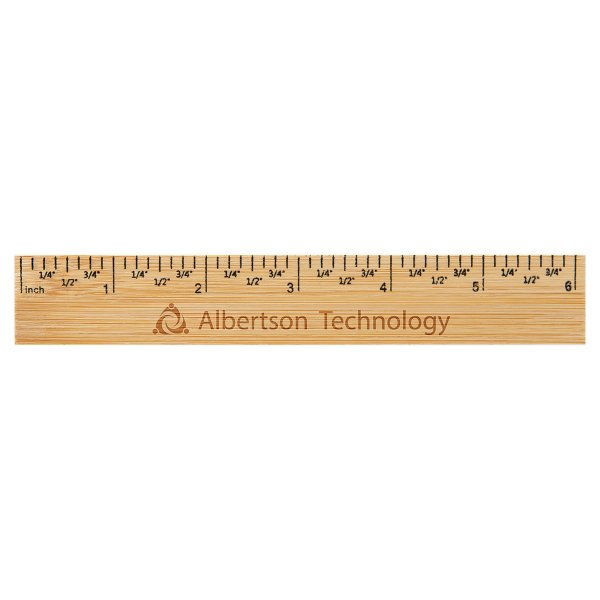 6" Bamboo Ruler - Bamboo
