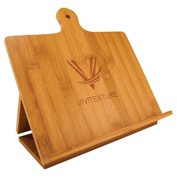 10 1/4" x 10 1/2" Bamboo Standing Chef's Easel - Bamboo
