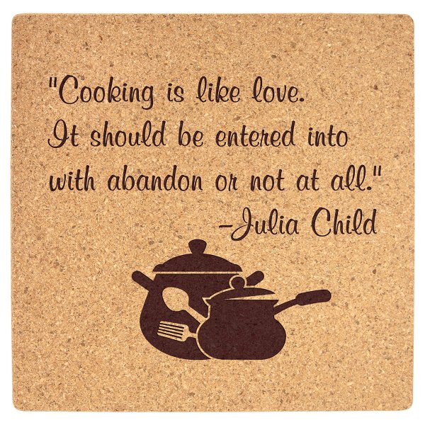 7 3/4" x 7 3/4" Square Cork Trivet - Cork