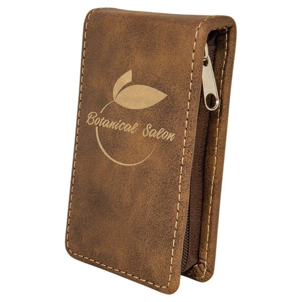 7-Piece Rustic/Gold Engraved Faux Leather Manicure Gift Set - Rustic