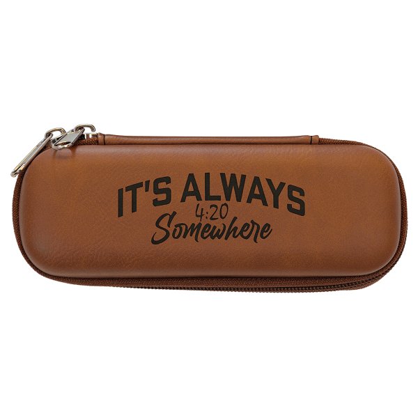 7" x 2 1/2" x 1 3/4" Rawhide Leatherette Smoke Case - Rawhide