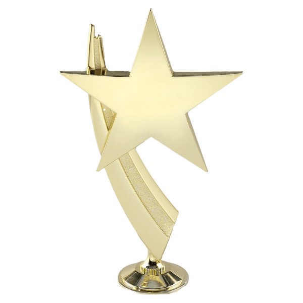 8" Gold Star Casting with Sweep and Mounting Stud - Gold