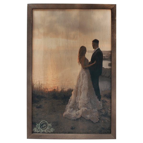 10" x 15" Custom Printed Wood Photo Panel with Frame - Default