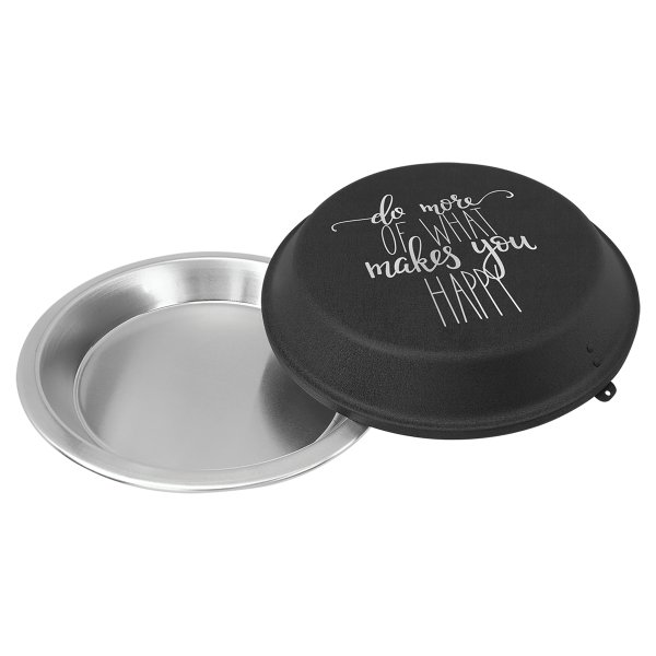 9" Aluminum Pie Pan with Black Lid - Silver/Black