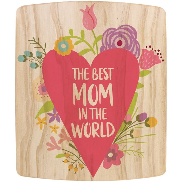 13 1/2" x 11 1/2" Custom Printed Rectangle Wood Cutting Board - Natural
