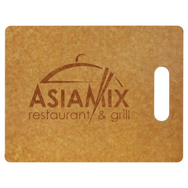 11 1/2" x 8 3/4" Eco Rectangle Cutting Board - Natural
