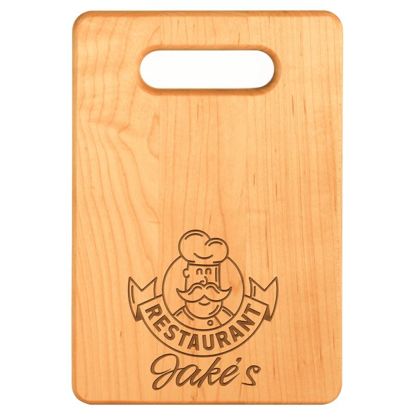 9" x 6" Maple Cutting Board - Light Brown