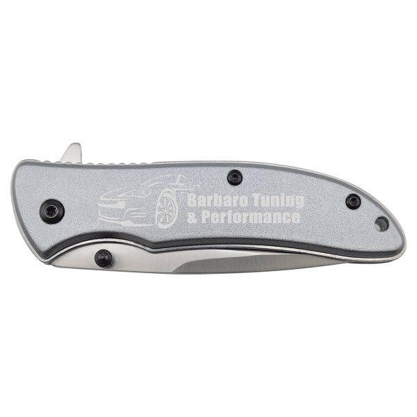 Bison River 4 1/4" Gray Everyday Carry Knife - Gray