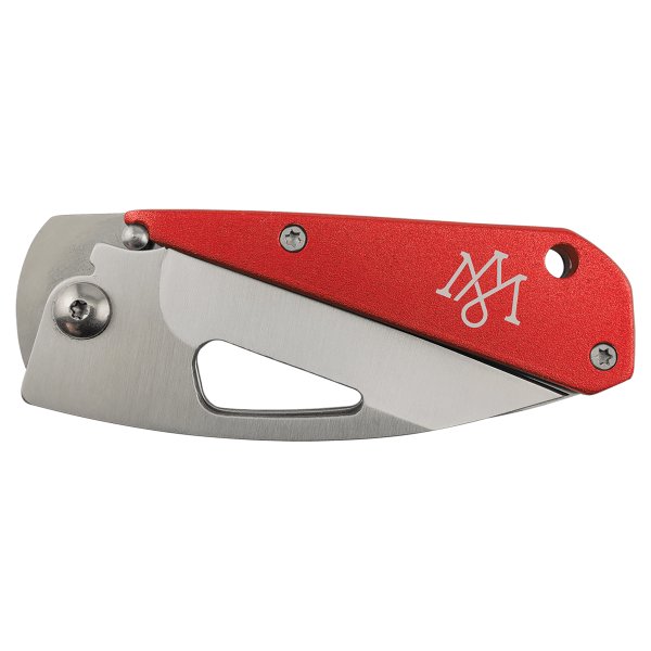 Bison River 3 1/2" Red Everyday Carry Knife - Red Earth