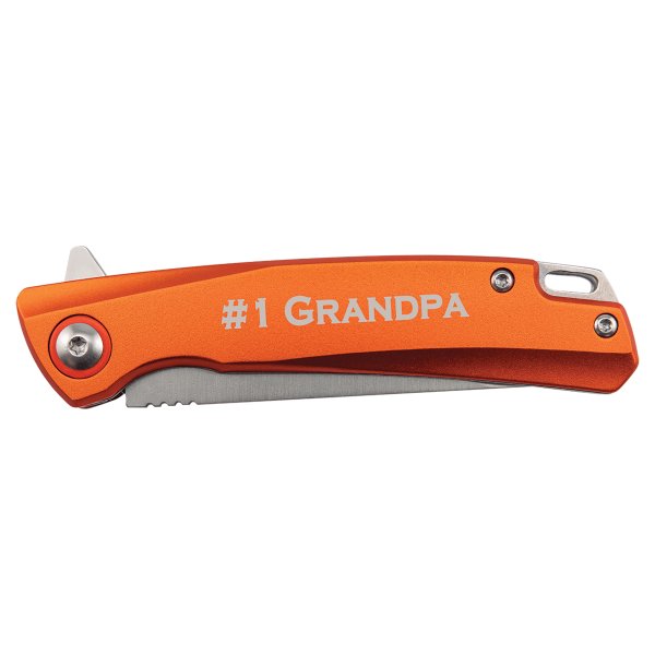 Bison River 4" Orange Everyday Carry Knife with Ball Bearing Open Mechanism - Orange