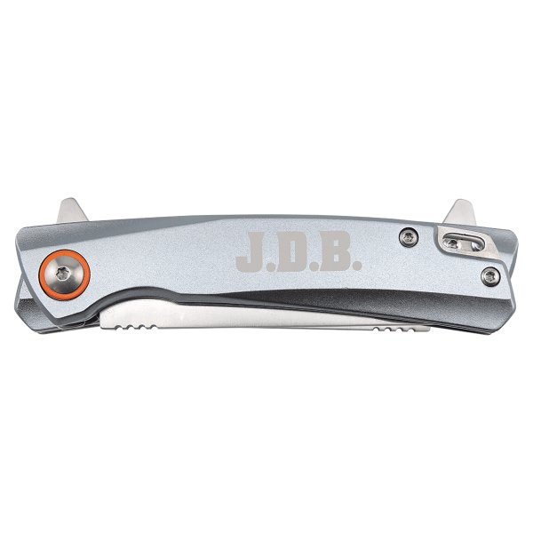 Bison River 4" Gray Everyday Carry Knife with Ball Bearing Open Mechanism - Gray