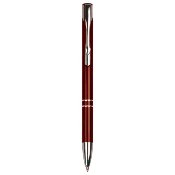 Burgundy with Silver Trim Custom Engraved Pen - Burgundy/Silver