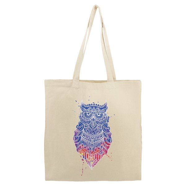 Natural Cotton Canvas Tote, 14 1/2" x 15 1/2" - Natural