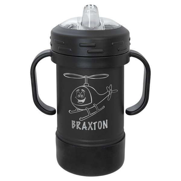 Polar Camel 10 oz. Black Sippy Cup - Black/Black