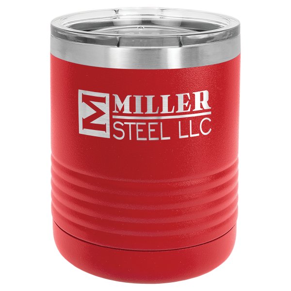 Polar Camel 10 oz. Red Tumbler with Standard Lid - Red