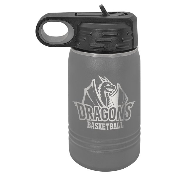 Polar Camel 12 oz. Dark Gray Water Bottle - Dark Gray